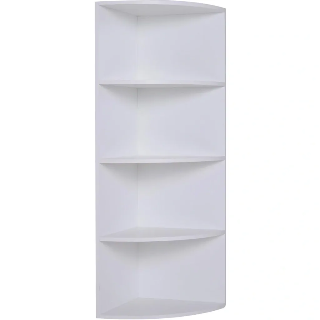 Corner shelf with 4 compartments