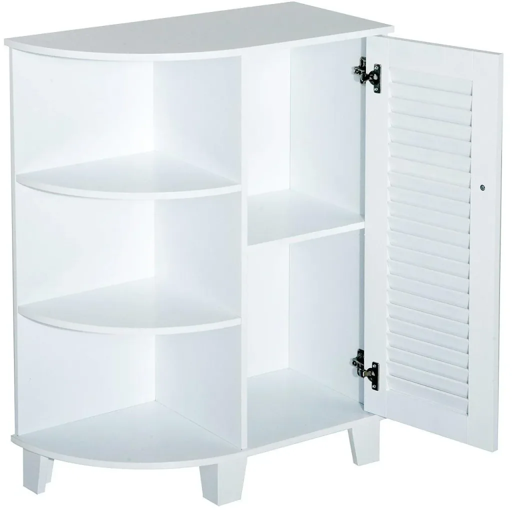 Corner cabinet bathroom cabinet standing cabinet white