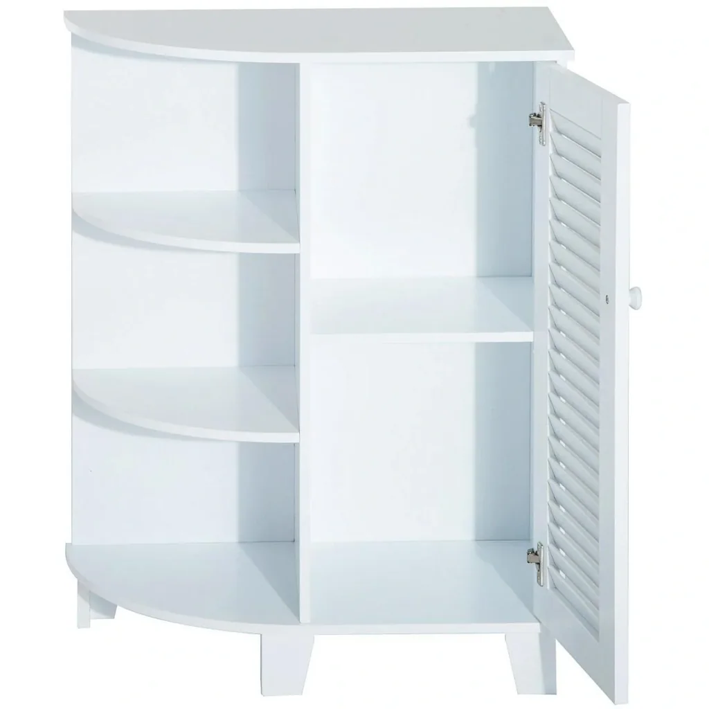 Corner cabinet bathroom cabinet standing cabinet white
