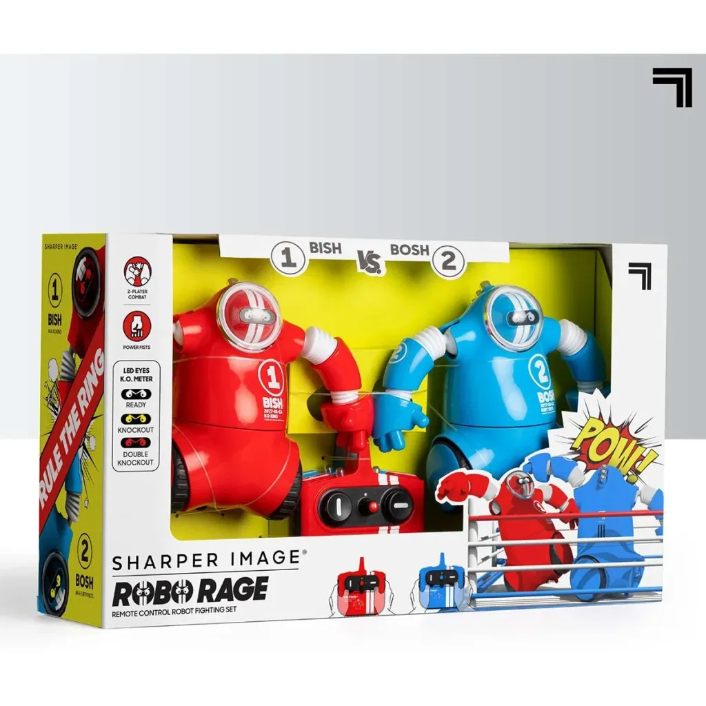 Sharper Image RC Robot Battle Set for Two Players - with Light and Sound Effects
