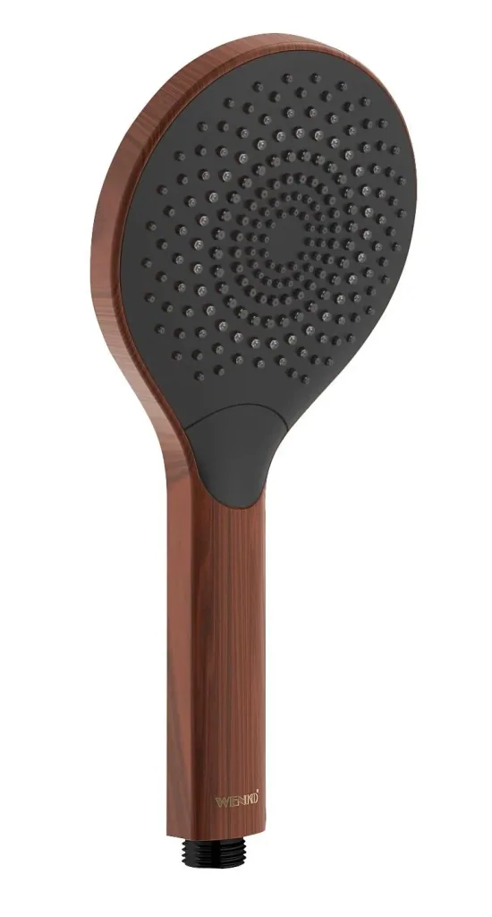 Watersaving shower head Watersaving Wood, Ø 12 cm