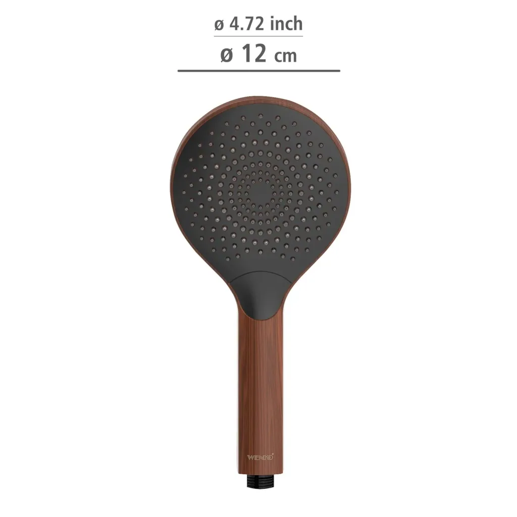 Watersaving shower head Watersaving Wood, Ø 12 cm
