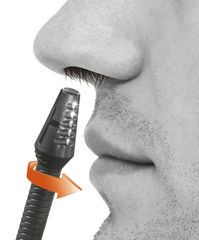 Nose hair trimmer, 8 cm anthracite