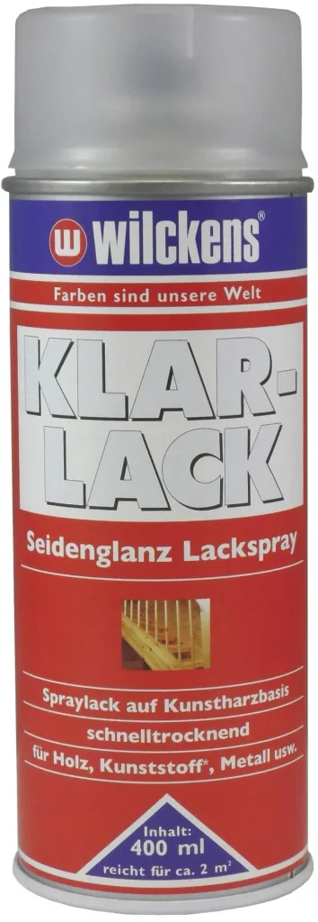 Clear varnish silk gloss paint spray colorless 400 ml