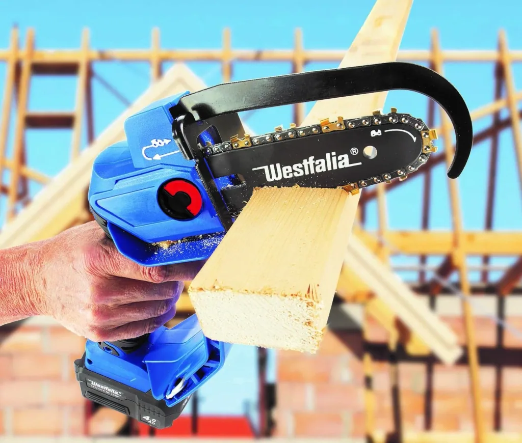 Cordless one-handed power saw "X-SAW II" + EverSharp + 4.0 Ah battery + quick charger + titanium chain