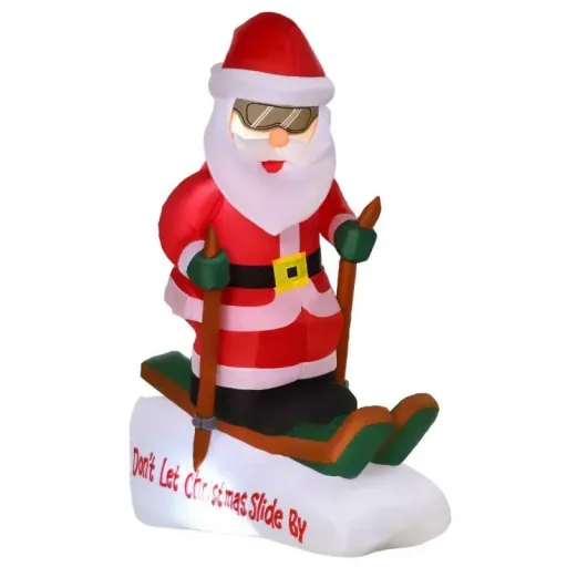 Inflatable Santa Claus on sleigh 1.2 m Christmas decoration