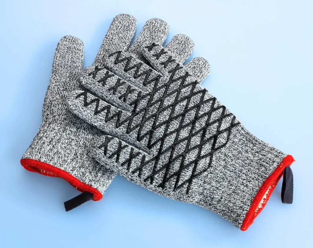 Heat and cut protection gloves, women's size, 1 pair