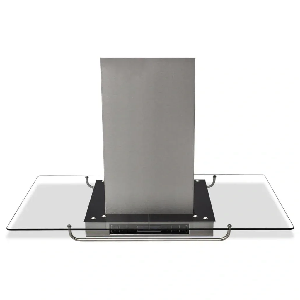 Extractor hood for kitchen island with LCD display