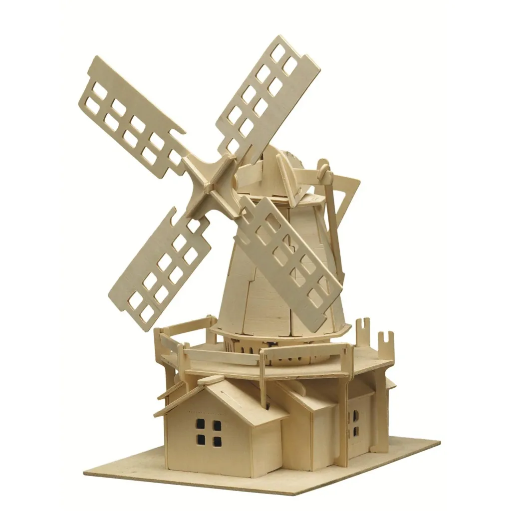 Wooden kit "Windmill", 25 x 38 cm