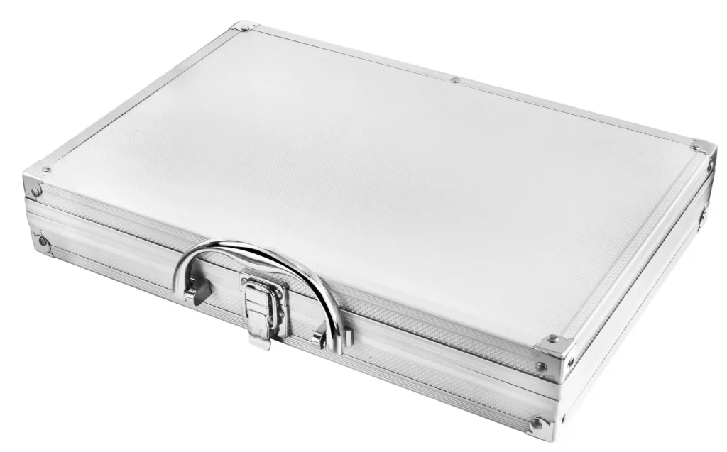 High-quality watchmaker tool set in an aluminum case