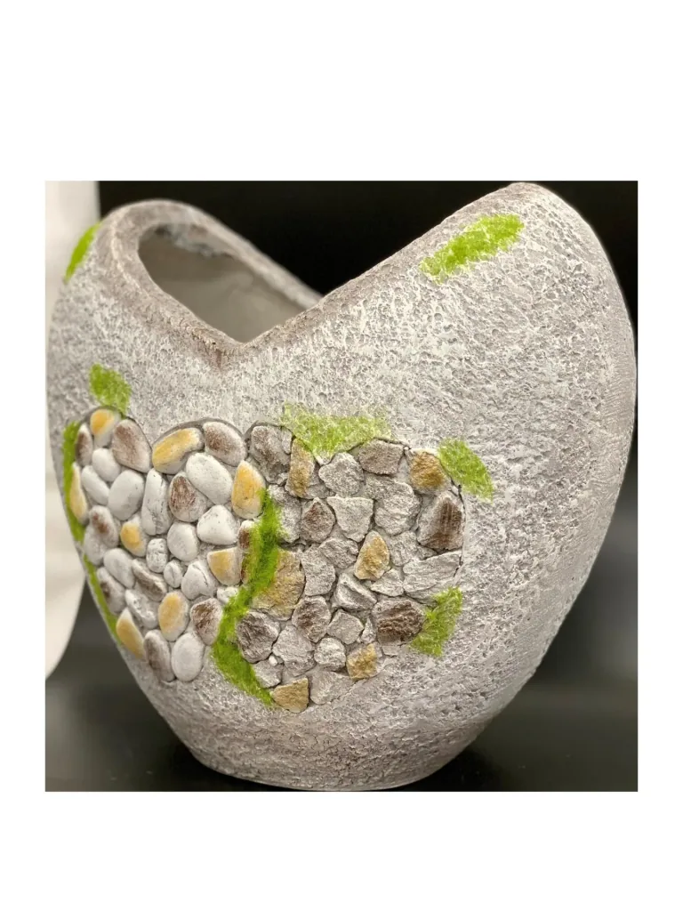 heart-shaped plant pot