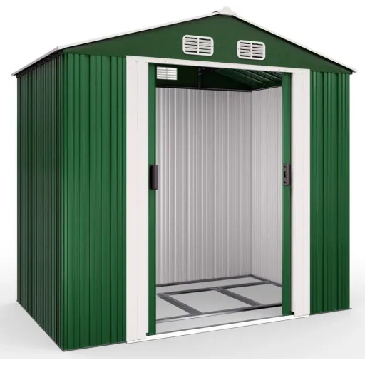 Shed green - metal 210x132x186