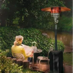 Eurom THG14000 patio heater - patio heater black - with protective cover
