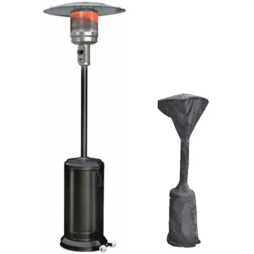 Eurom THG14000 patio heater - patio heater black - with protective cover