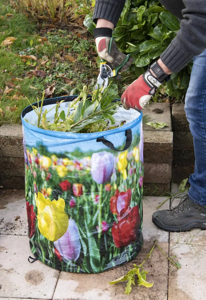 Garden waste bag “Tulip”, foldable, 87 liters