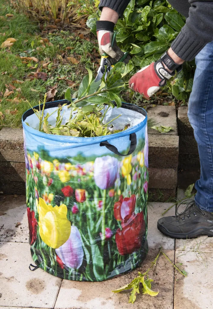 Garden waste bag “Tulip”, foldable, 87 liters