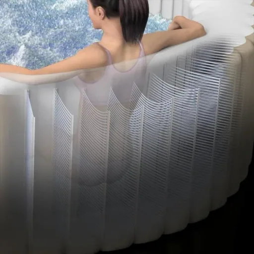 SPA rectangle with bubbles & jets