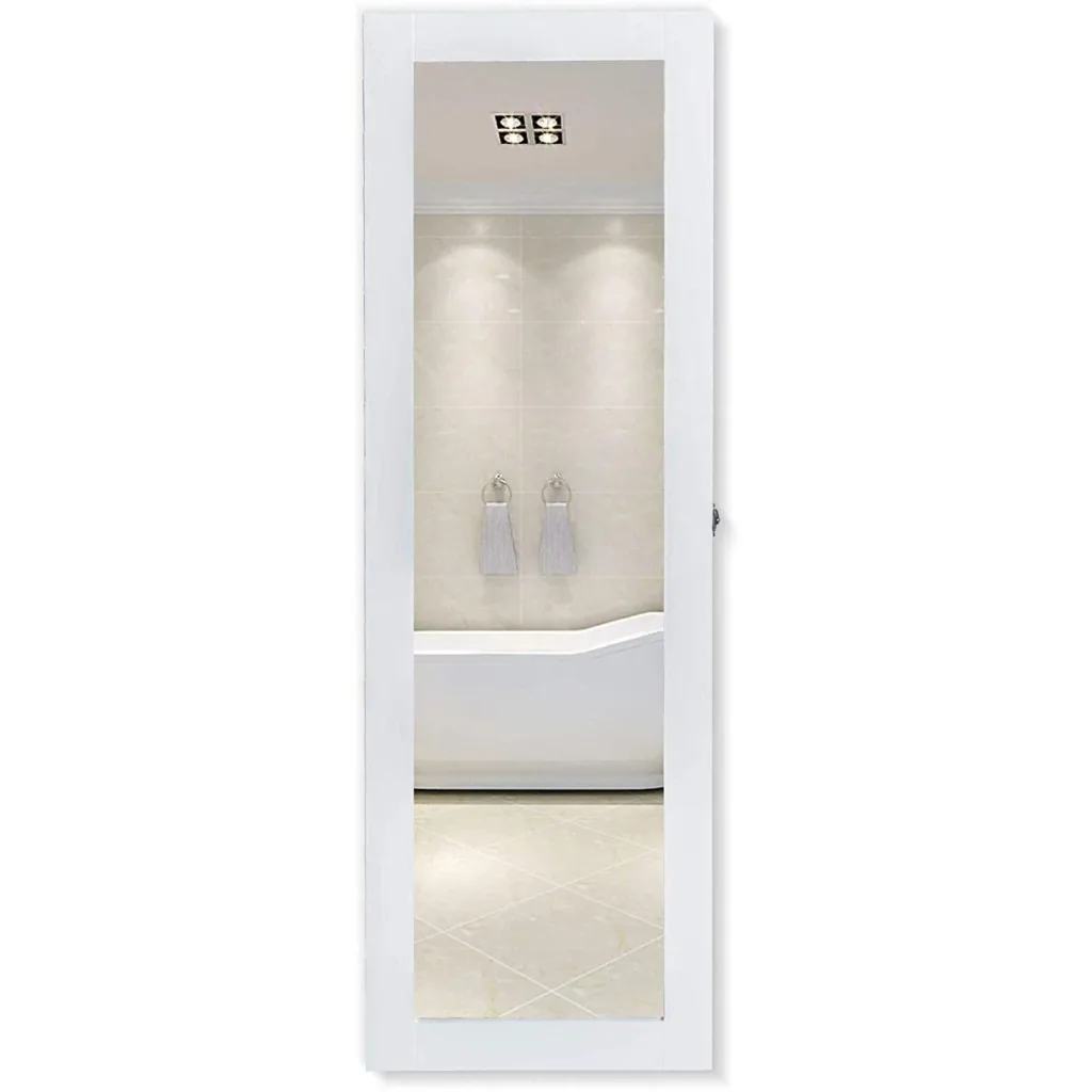 2 in 1 jewelry cabinet wall mirror L37 x W9.5 x H112 cm