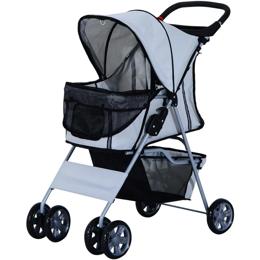 Dog Cart Dog Buggy Dog Pet Stroller Buggy Grey