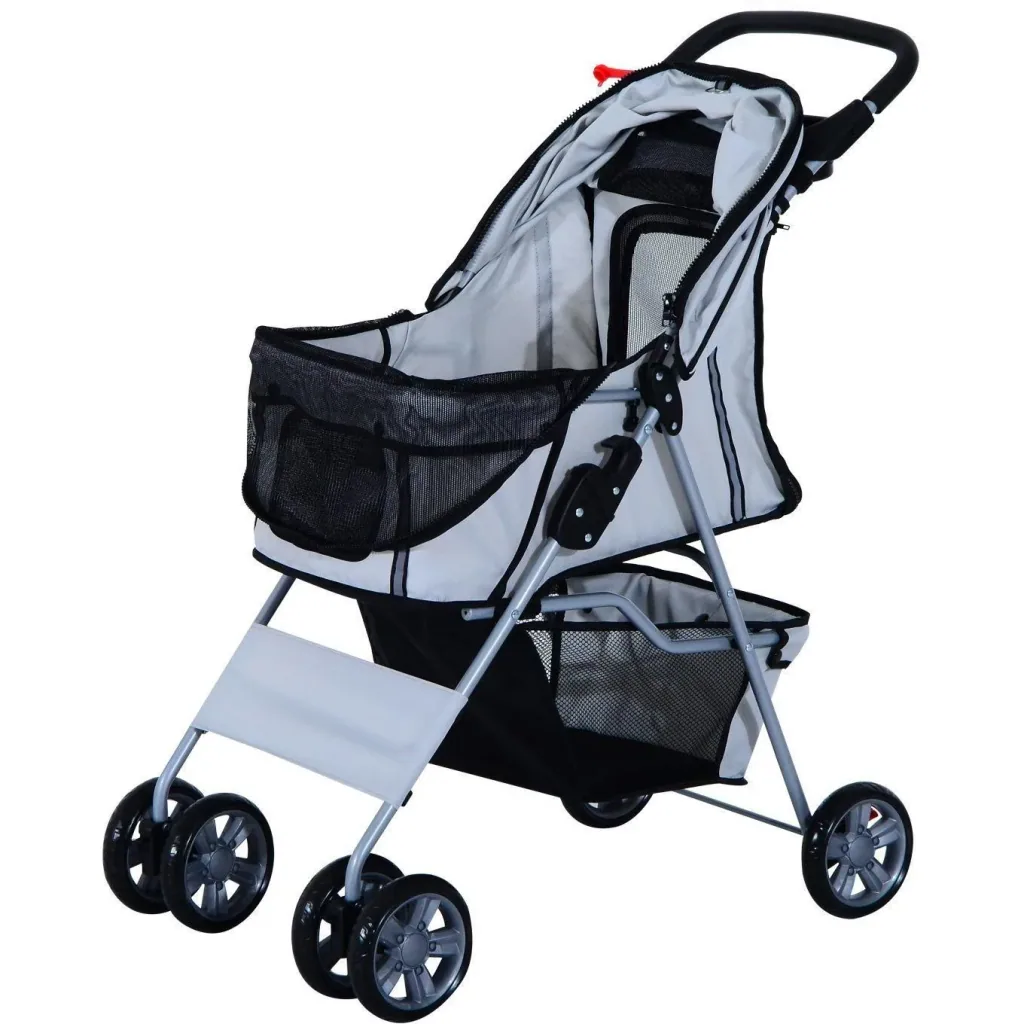 Dog Cart Dog Buggy Dog Pet Stroller Buggy Grey