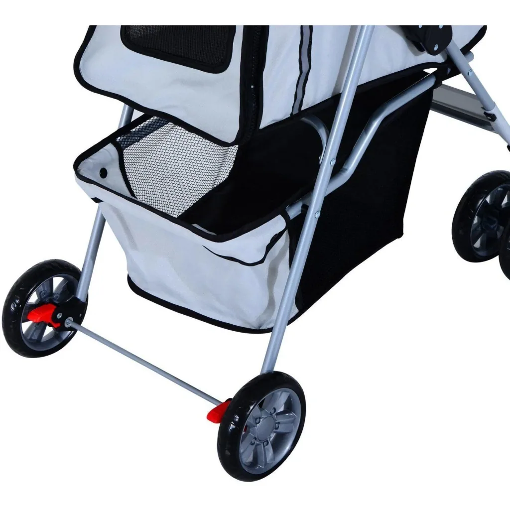 Dog Cart Dog Buggy Dog Pet Stroller Buggy Grey