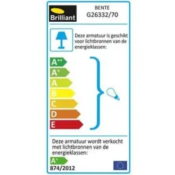 Ceiling light Bente 4-lights industrial concrete grey incl. 4 x 4W LED