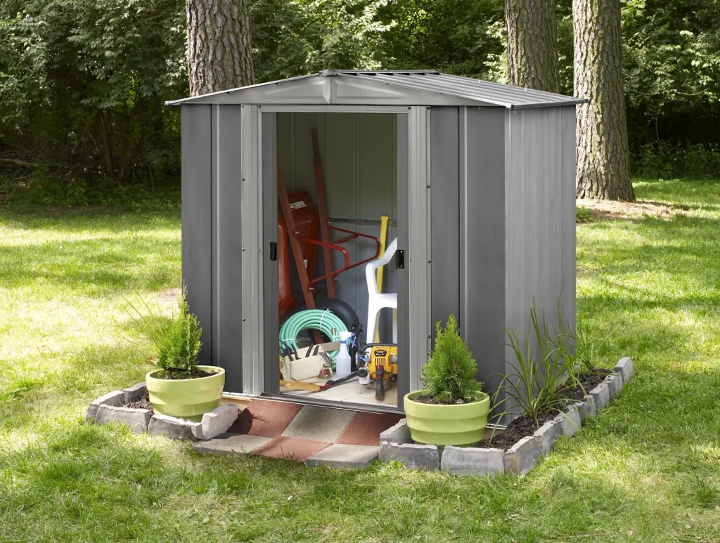 Tool shed Düsseldorf EN65G, slate/graphite