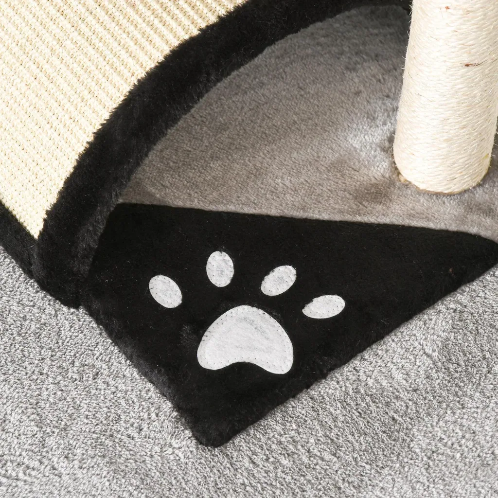 Cat tree with plush