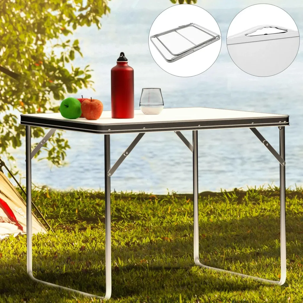 Camping table folding table 80 x 60 x 70 cm