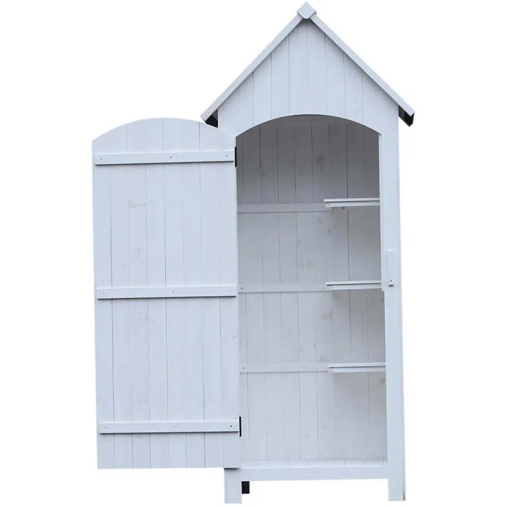 Garden cabinet with bitumen paper