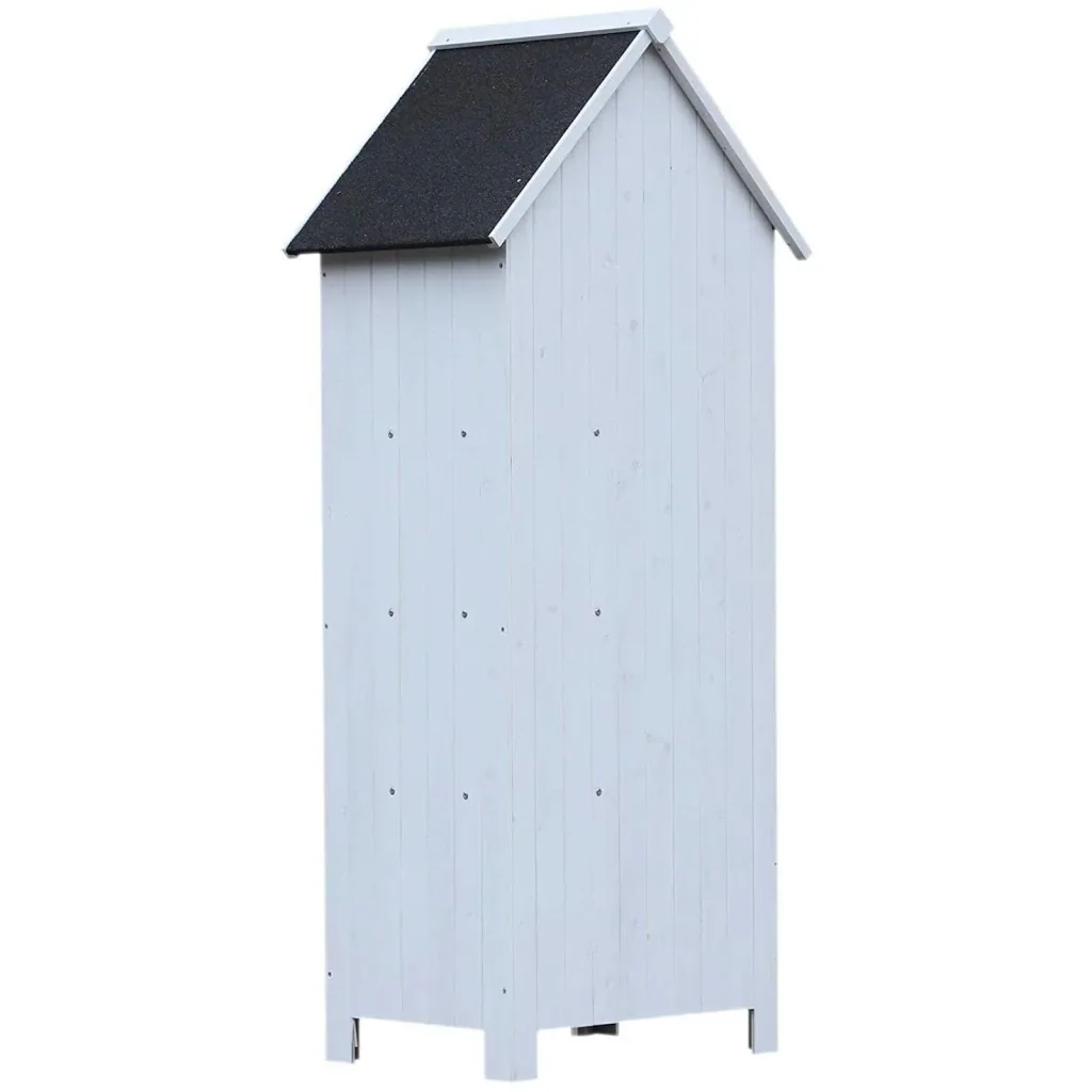 Garden cabinet with bitumen paper