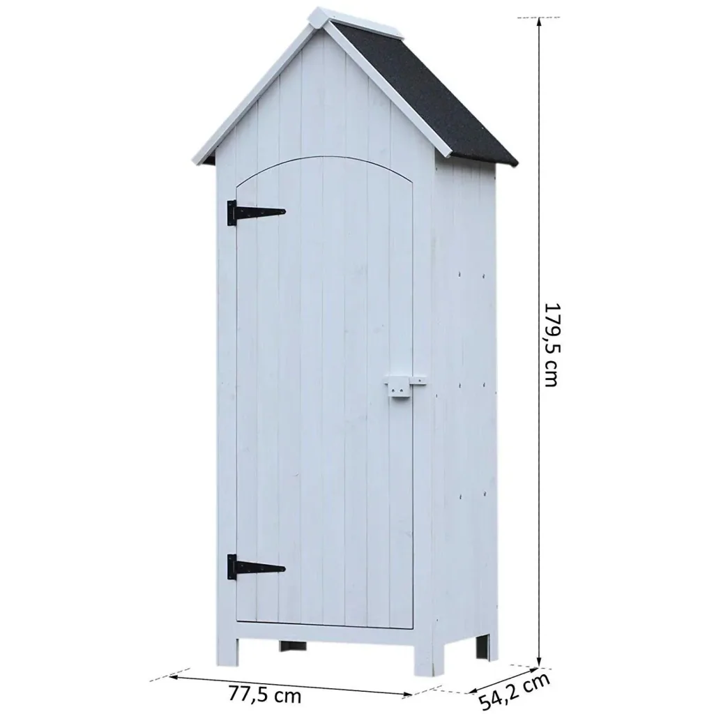 Garden cabinet with bitumen paper