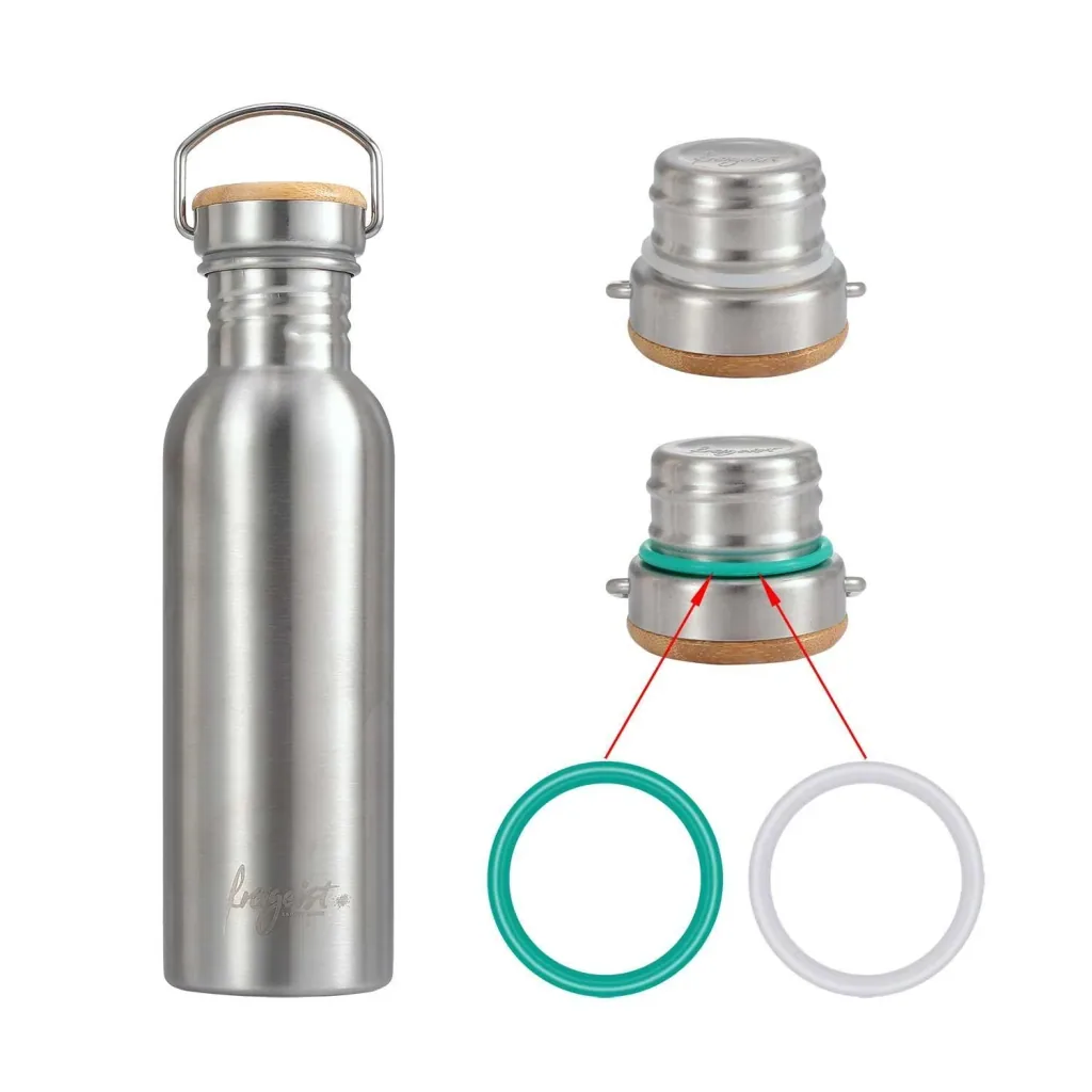 Stainless steel bottle, single-walled, matt