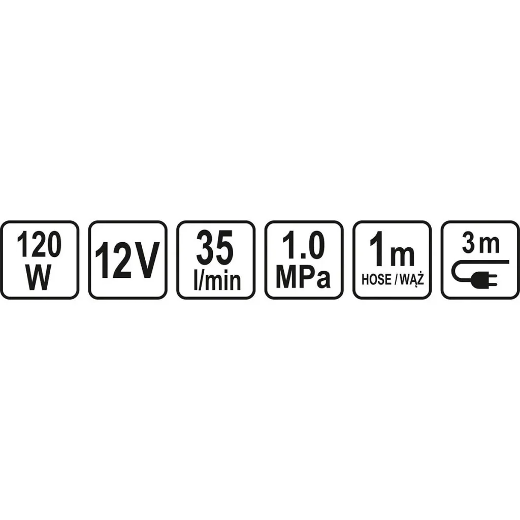 Auto-Kompressor - 12V - 120W - 35 l/m