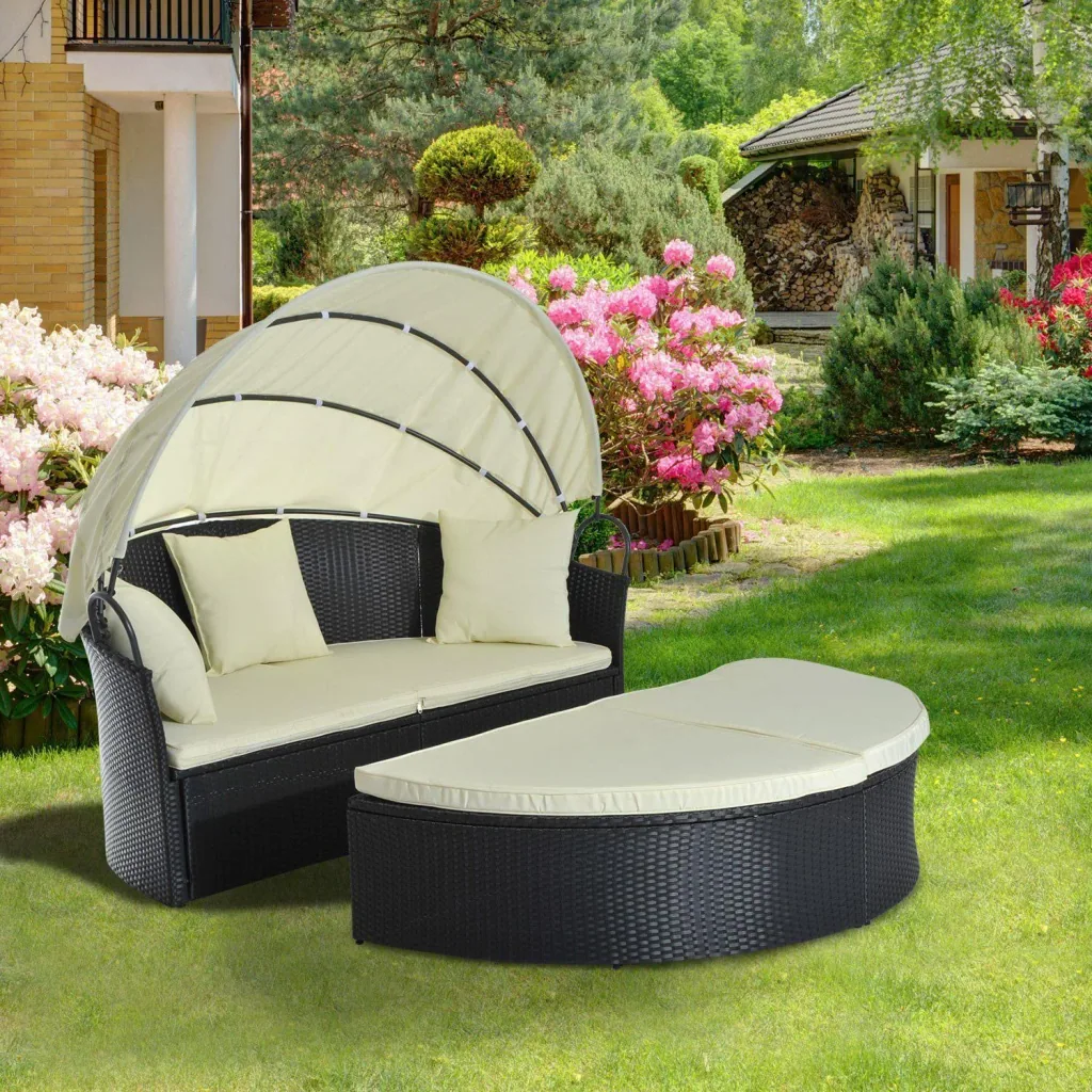 Sun island lounge sun lounger polyrattan