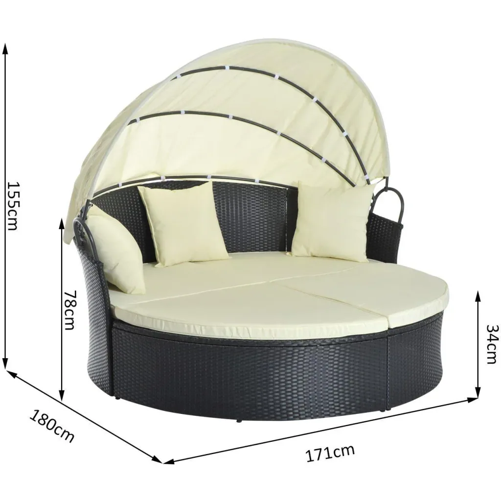 Sun island lounge sun lounger polyrattan