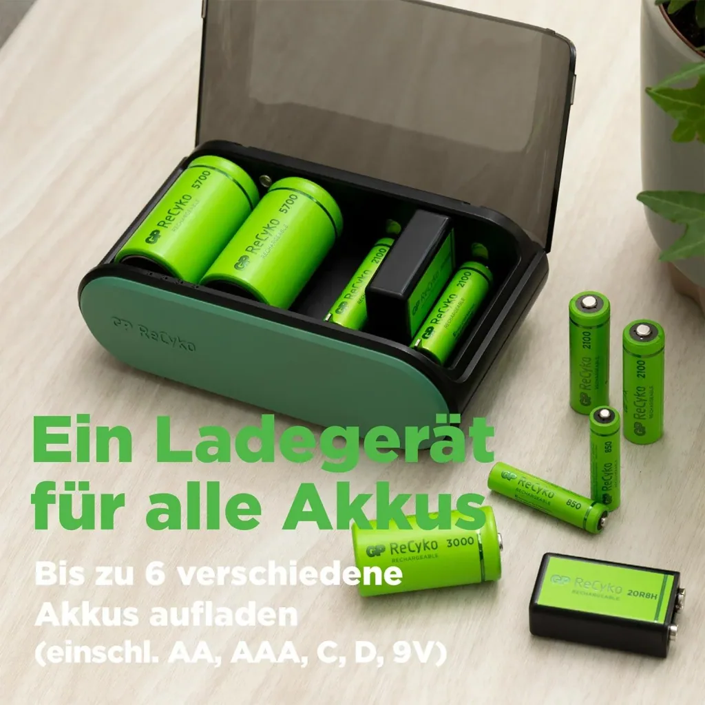 USB universal charger for all common NiMH batteries