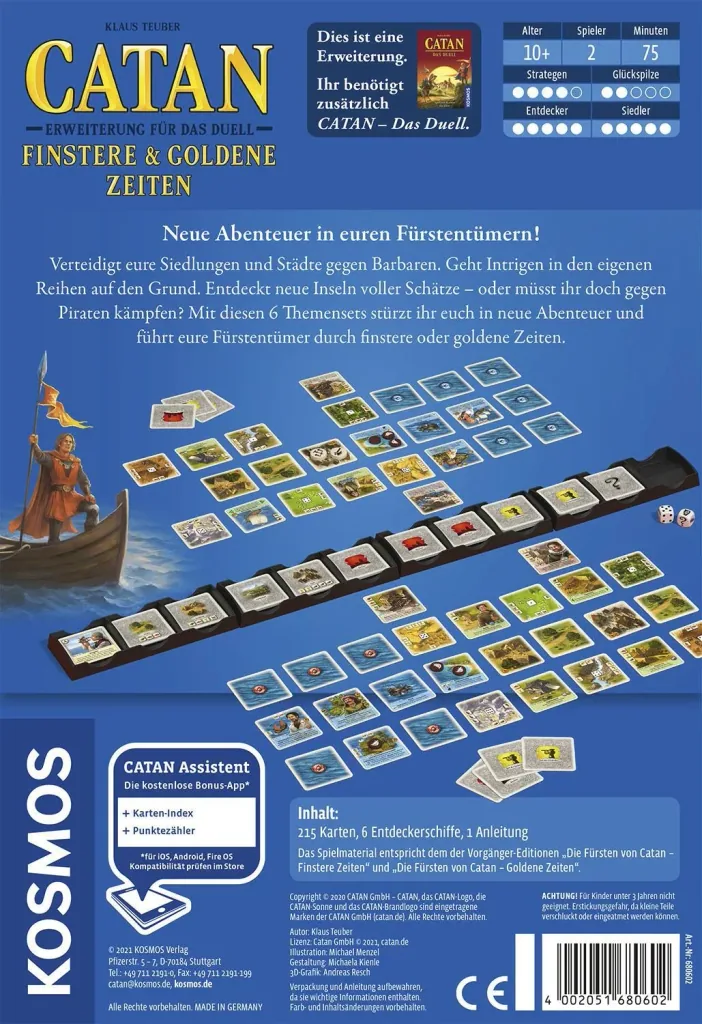 Catan - The Duel - Expansion - Dark and Golden Times