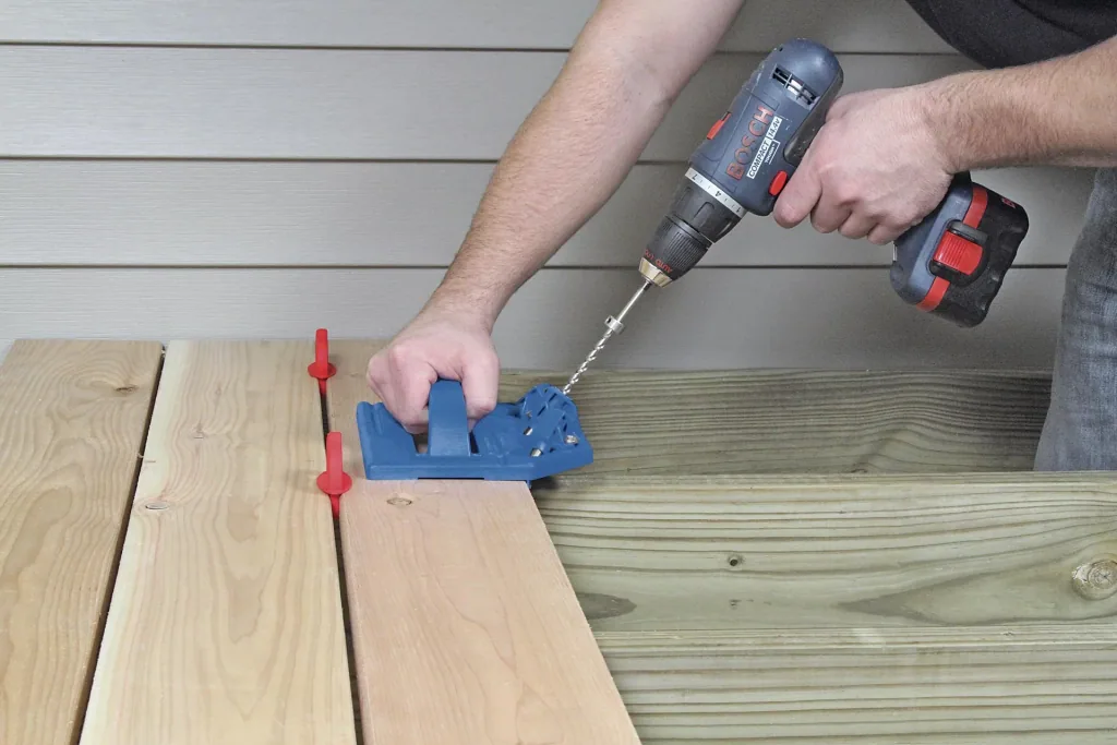 Terrace drilling template