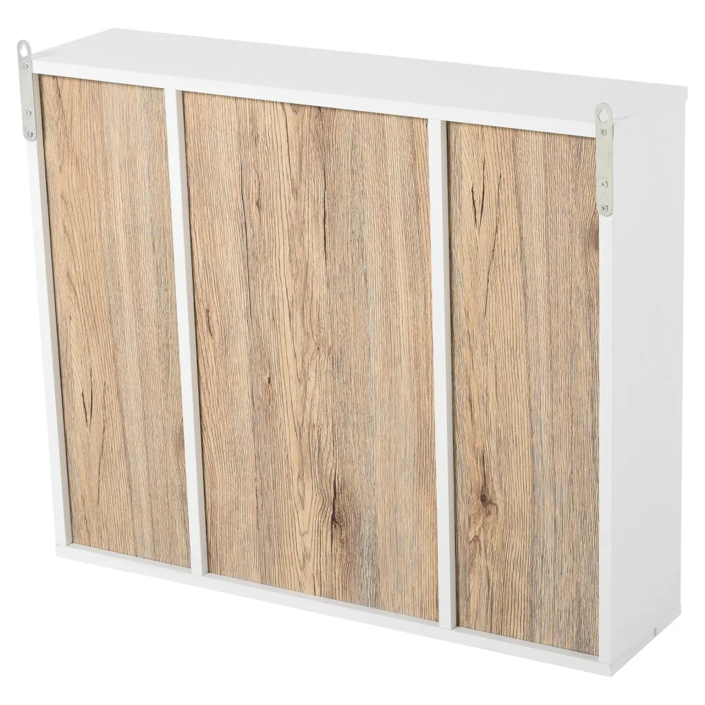 Bathroom mirror cabinet, white