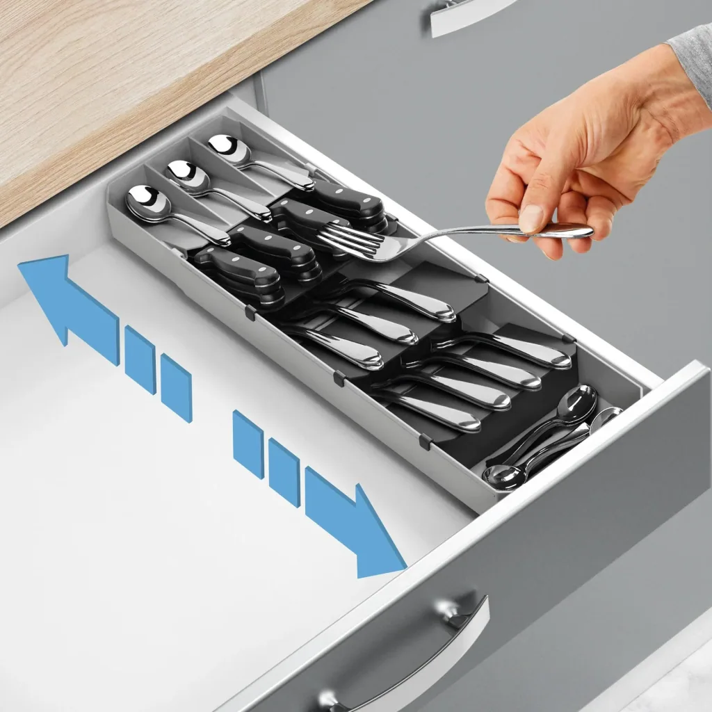 Uni-Fit extendable cutlery organizer