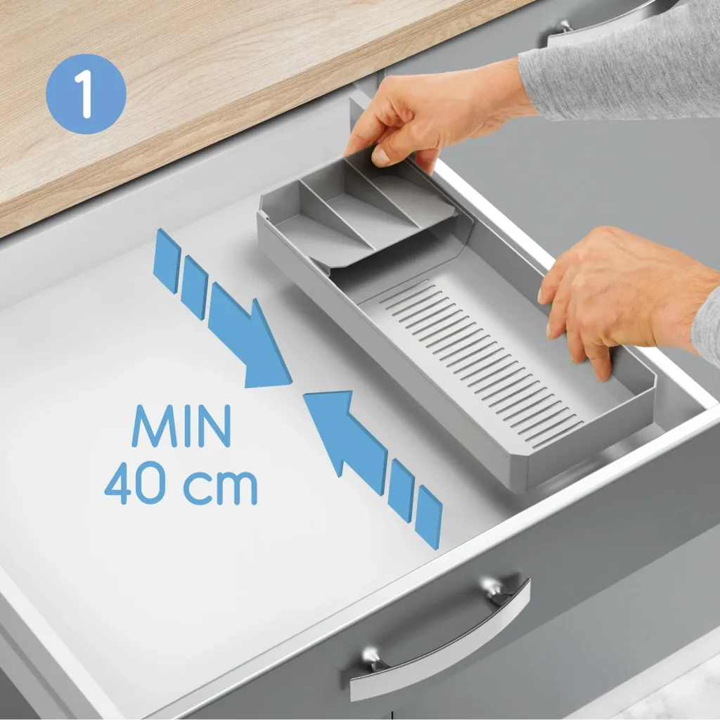 Uni-Fit extendable cutlery organizer