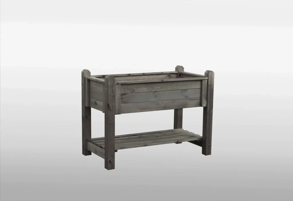 Solid herb bed, grey, large