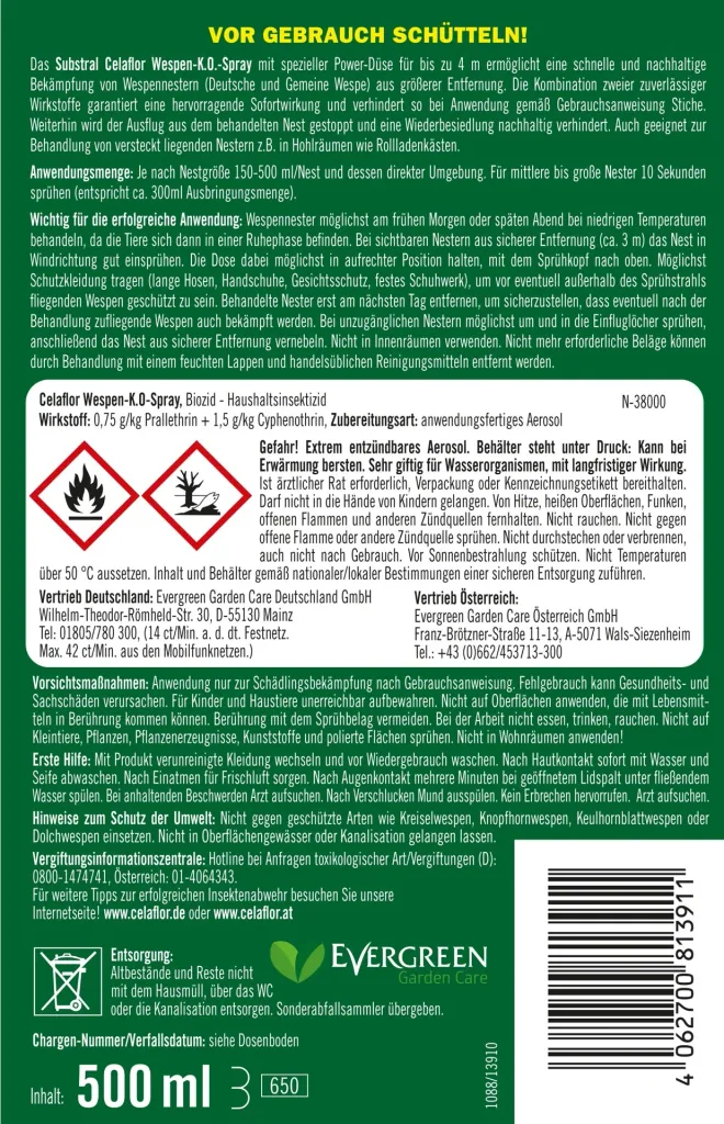 Wespen K.O. Spray - 500 ml