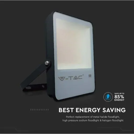 VT-132 LED Floodlight - 100 W - 13700 Lm - 6500K - Black - Extra Efficient
