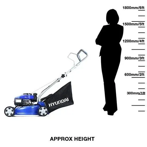 Lawn mower with 99cc OHV four-stroke petrol engine 40cm