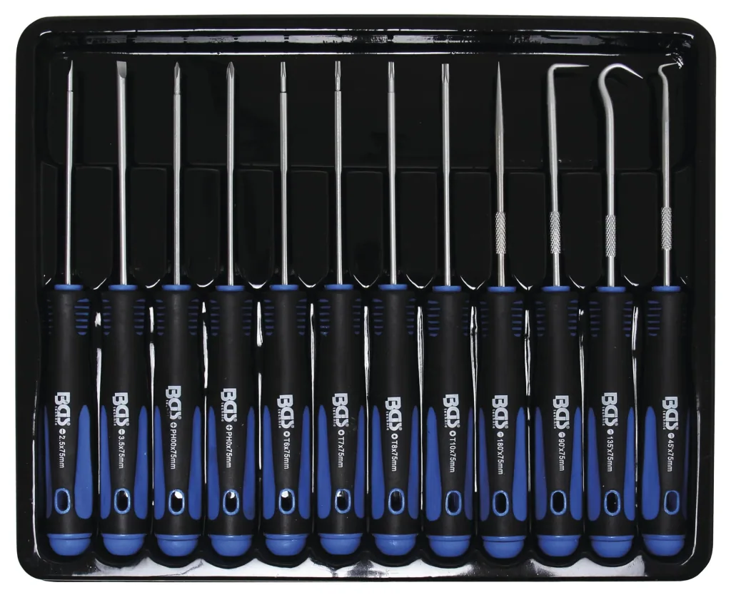 Precision screwdriver / hook set 12-piece