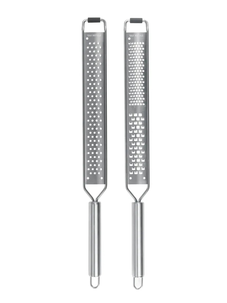 Zester grater, set of 2, stainless steel
