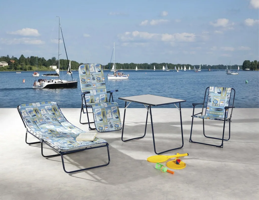 3-legged lounger "Chiemsee" - blue