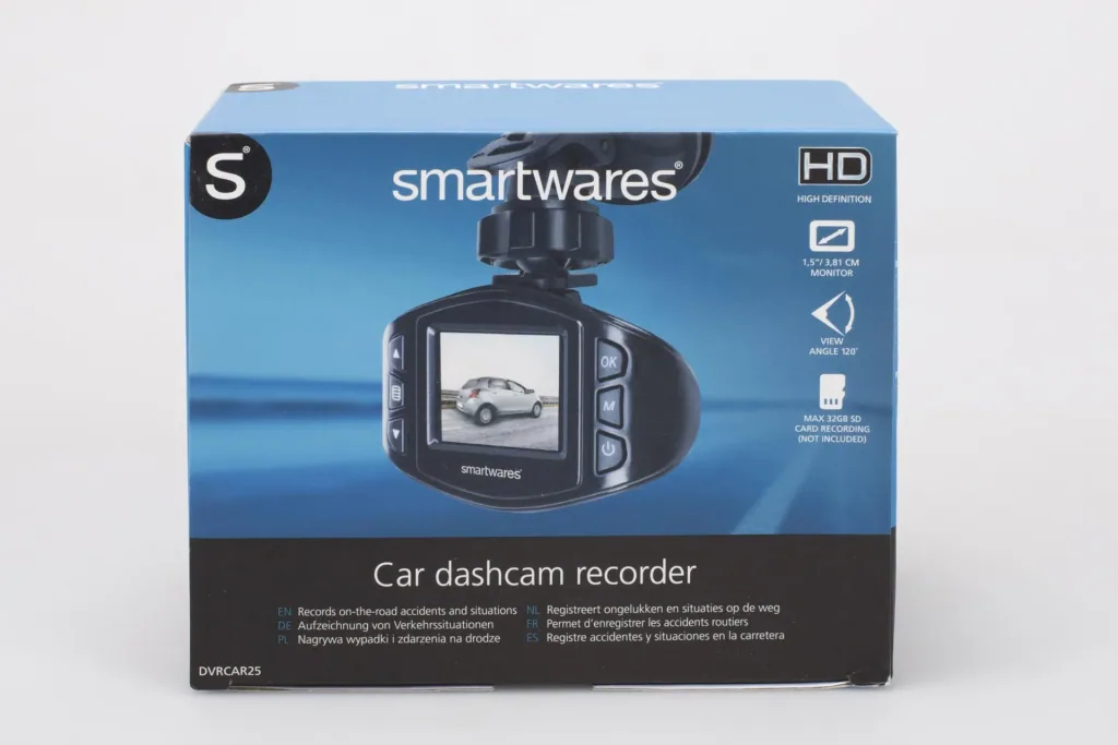 Dashcam Full-HD 1080P with 120° detection angle and 1.5 inch display
